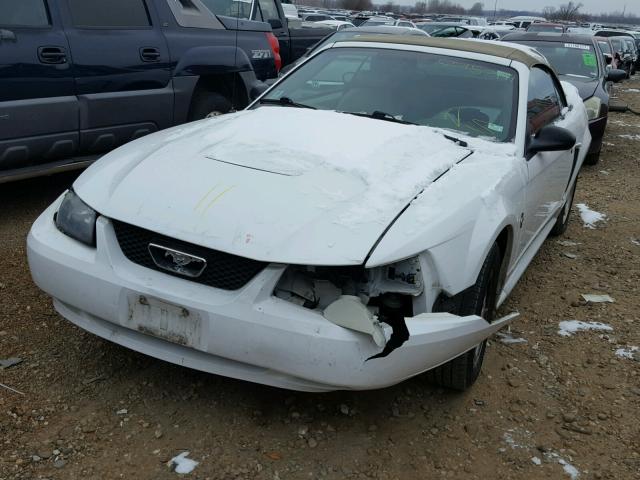 1FAFP44493F338952 - 2003 FORD MUSTANG WHITE photo 2