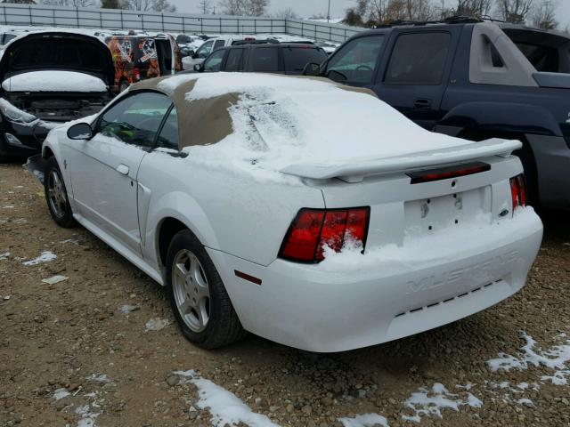 1FAFP44493F338952 - 2003 FORD MUSTANG WHITE photo 3