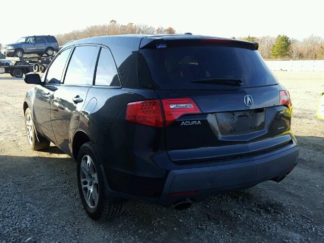 2HNYD28387H503714 - 2007 ACURA MDX TECHNO BLACK photo 3