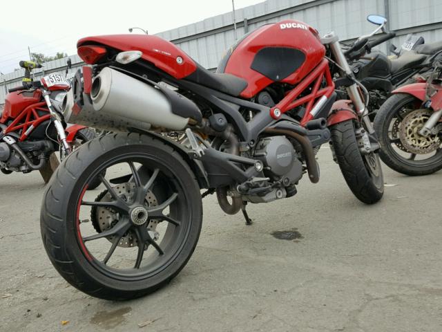 ZDM1RANN8CB055801 - 2012 DUCATI MONSTER 79 RED photo 4