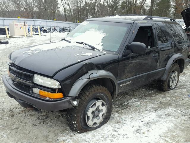 1GNCT18W92K136712 - 2002 CHEVROLET BLAZER BLACK photo 9