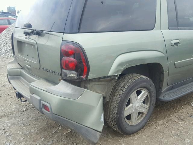 1GNET16S536234025 - 2003 CHEVROLET TRAILBLAZE GREEN photo 10