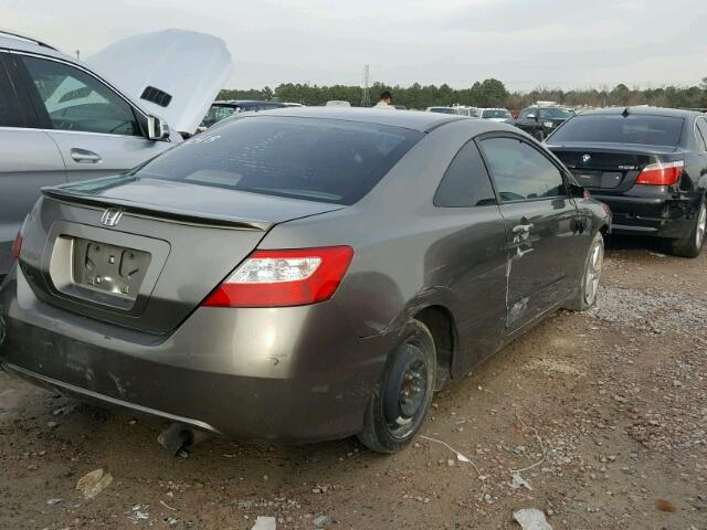 2HGFG12847H576521 - 2007 HONDA CIVIC EX GRAY photo 4