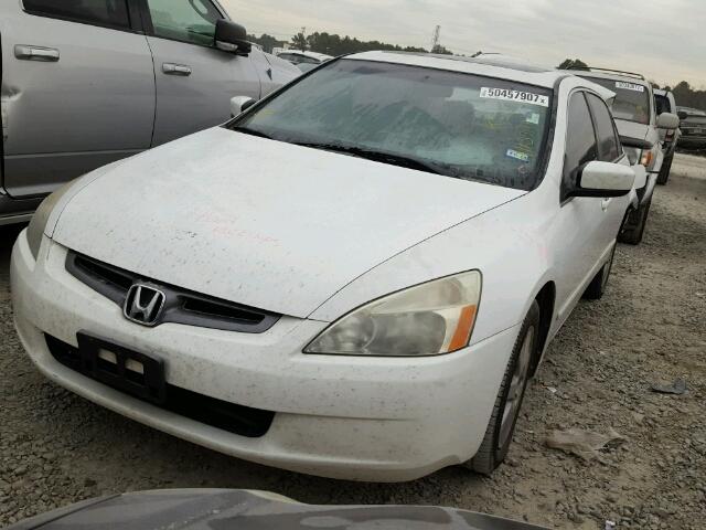 1HGCM66535A058176 - 2005 HONDA ACCORD EX WHITE photo 2