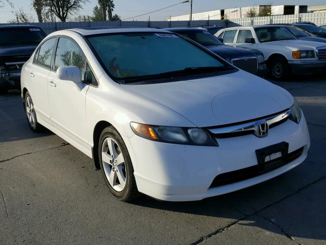 2HGFA16878H501566 - 2008 HONDA CIVIC EX WHITE photo 1