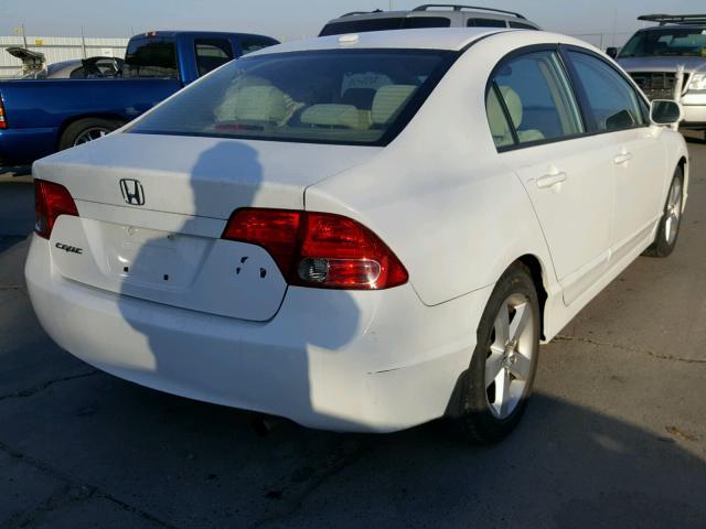 2HGFA16878H501566 - 2008 HONDA CIVIC EX თეთრი ფოტო 4