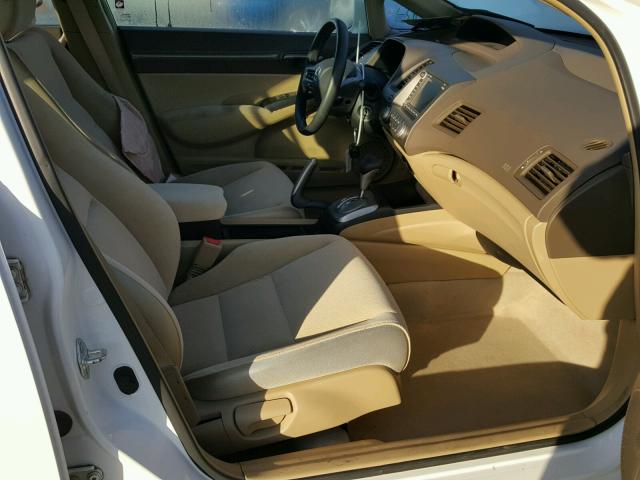 2HGFA16878H501566 - 2008 HONDA CIVIC EX თეთრი ფოტო 5