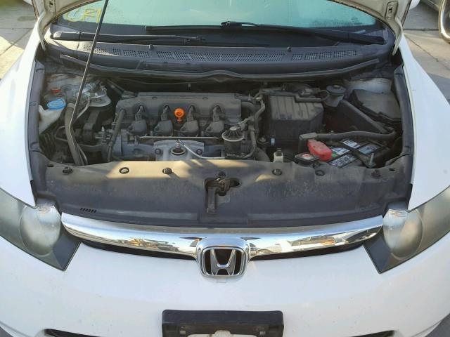 2HGFA16878H501566 - 2008 HONDA CIVIC EX თეთრი ფოტო 7