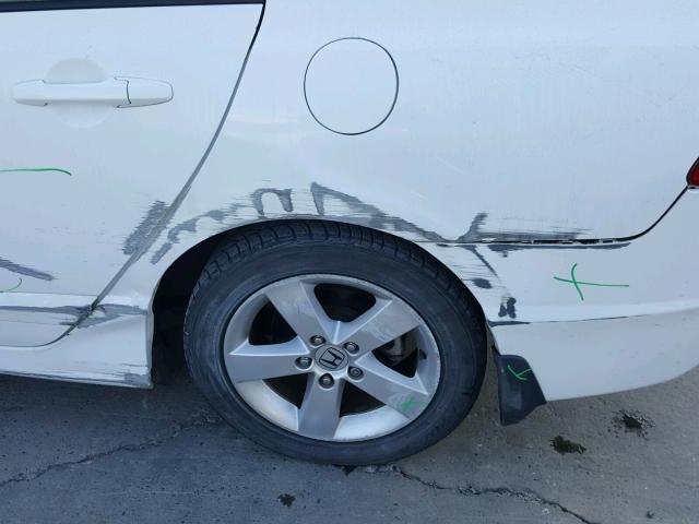 2HGFA16878H501566 - 2008 HONDA CIVIC EX თეთრი ფოტო 9