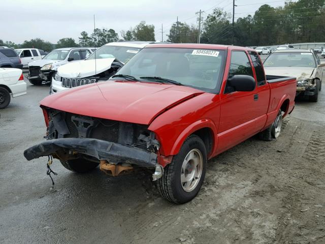 1GTCS19W2Y8245027 - 2000 GMC SONOMA RED photo 2