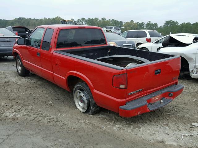 1GTCS19W2Y8245027 - 2000 GMC SONOMA RED photo 3