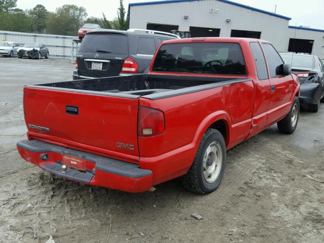 1GTCS19W2Y8245027 - 2000 GMC SONOMA RED photo 4