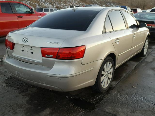 5NPET46C79H542928 - 2009 HYUNDAI SONATA GLS GOLD photo 4