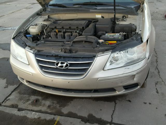 5NPET46C79H542928 - 2009 HYUNDAI SONATA GLS GOLD photo 7