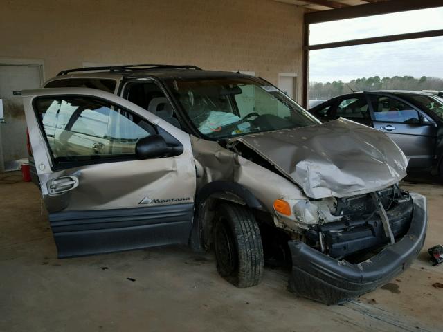 1GMDU03E21D187213 - 2001 PONTIAC MONTANA TAN photo 1