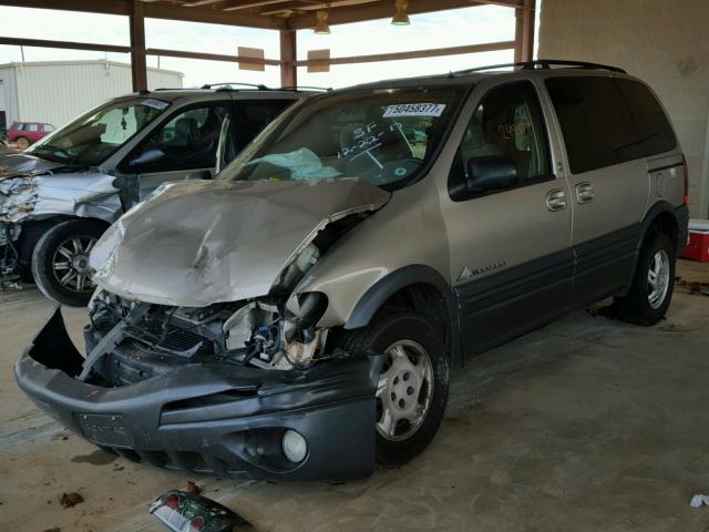 1GMDU03E21D187213 - 2001 PONTIAC MONTANA TAN photo 2