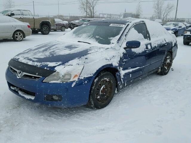 1HGCM56846A800428 - 2006 HONDA ACCORD EX BLUE photo 2