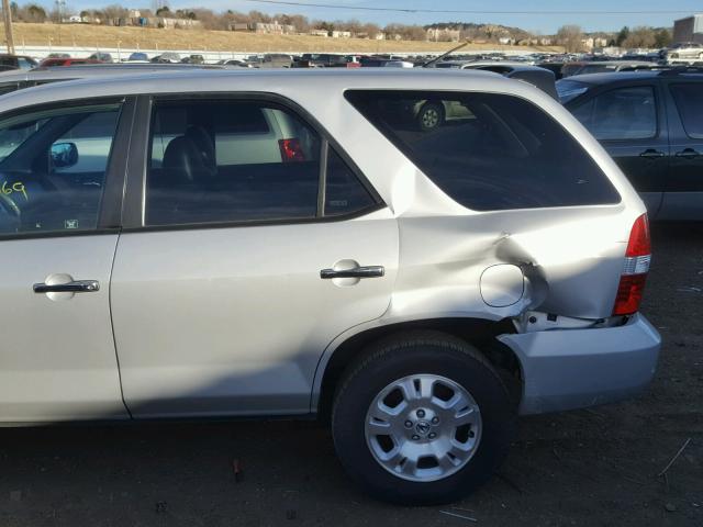 2HNYD18252H529441 - 2002 ACURA MDX SILVER photo 9