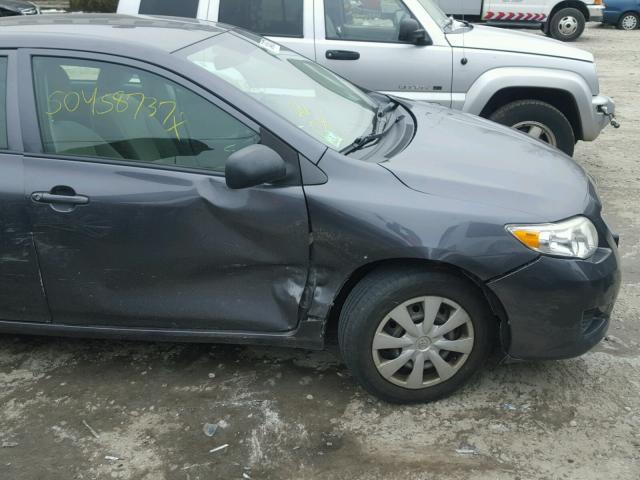 JTDBU4EE7AJ059129 - 2010 TOYOTA COROLLA BA GRAY photo 9