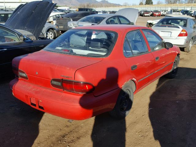 1Y1SK5263SZ063279 - 1995 GEO PRIZM BASE RED photo 4