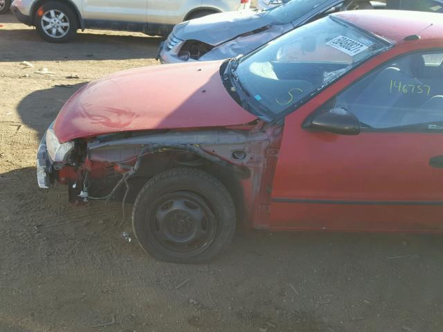 1Y1SK5263SZ063279 - 1995 GEO PRIZM BASE RED photo 9