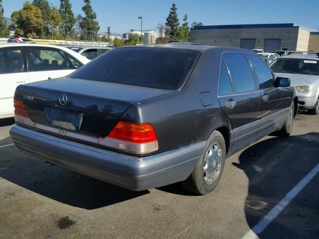 WDBGA51E6SA252222 - 1995 MERCEDES-BENZ S 500 CHARCOAL photo 4