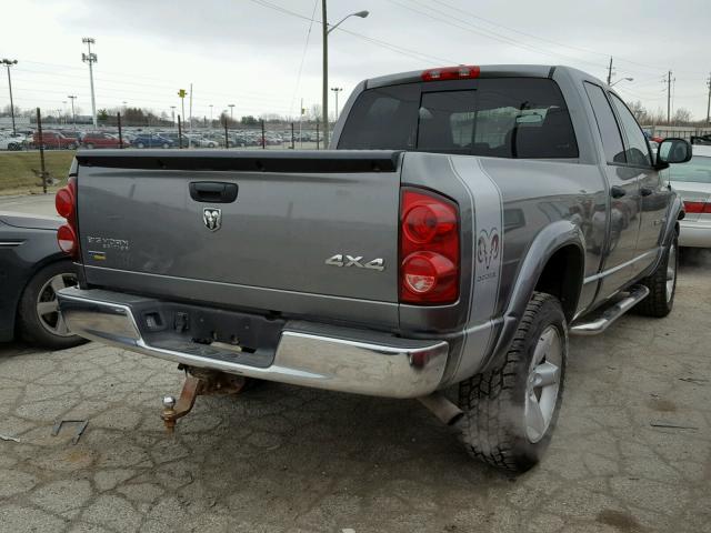 1D7HU18P87S258415 - 2007 DODGE RAM 1500 S GRAY photo 4