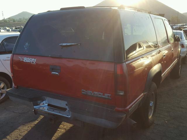 3GNGK26J0TG146264 - 1996 CHEVROLET SUBURBAN K RED photo 4