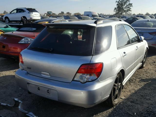 JF1GG29614G805957 - 2004 SUBARU IMPREZA WR SILVER photo 4