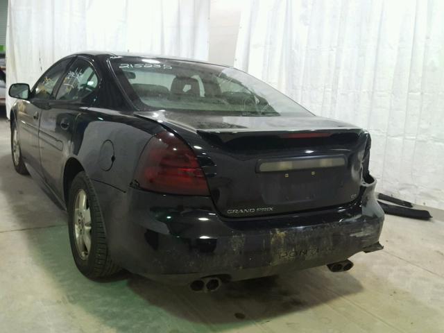 2G2WS522251353484 - 2005 PONTIAC GRAND PRIX BLACK photo 3