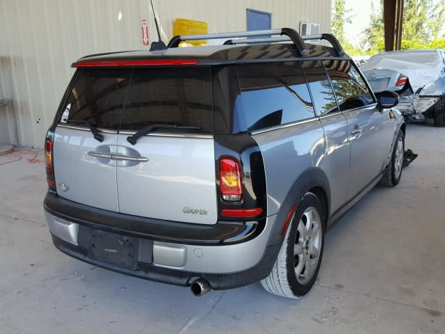 WMWML33568TN66396 - 2008 MINI COOPER CLU GRAY photo 4