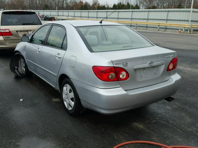 1NXBR32EX5Z424077 - 2005 TOYOTA COROLLA CE SILVER photo 3