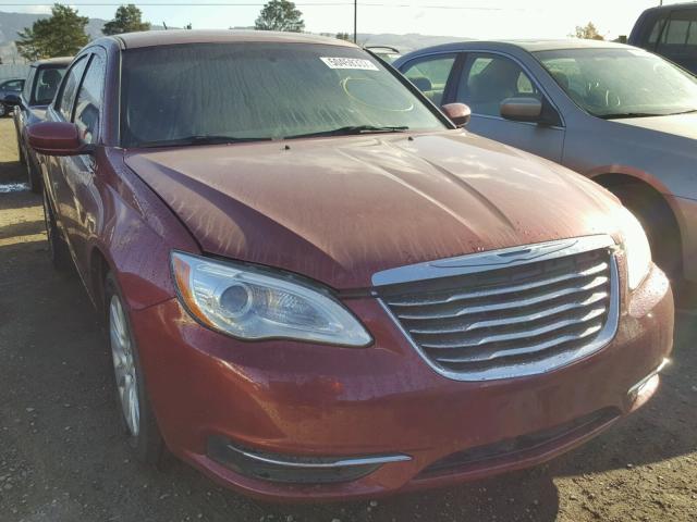 1C3CCBAB5DN691426 - 2013 CHRYSLER 200 LX RED photo 1