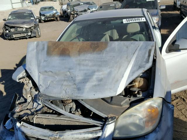 1G1AK18F587308113 - 2008 CHEVROLET COBALT LS SILVER photo 7