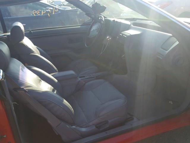 1C3XJ4530MG146356 - 1991 CHRYSLER LEBARON 红色 照片 5