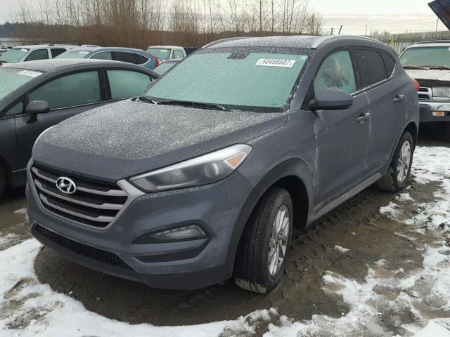 KM8J3CA49HU276482 - 2017 HYUNDAI TUCSON LIM GRAY photo 2