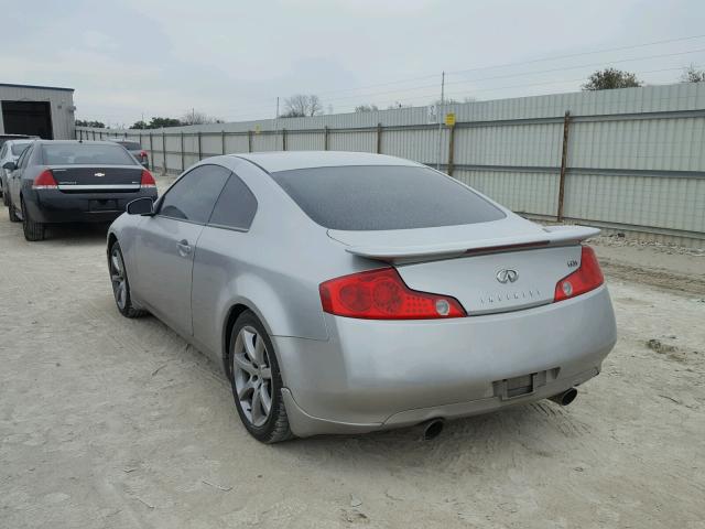 JNKCV54E53M221381 - 2003 INFINITI G35 SILVER photo 3