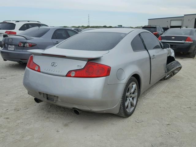 JNKCV54E53M221381 - 2003 INFINITI G35 SILVER photo 4