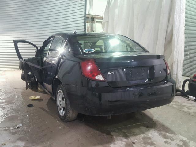 1G8AJ55F46Z178083 - 2006 SATURN ION BLACK photo 3