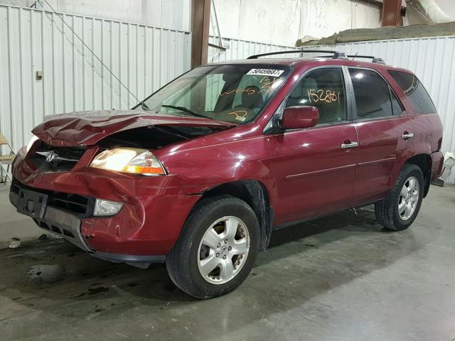 2HNYD18273H523934 - 2003 ACURA MDX RED photo 2