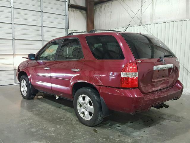 2HNYD18273H523934 - 2003 ACURA MDX RED photo 3