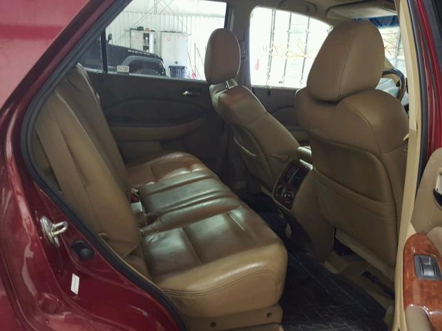 2HNYD18273H523934 - 2003 ACURA MDX RED photo 6