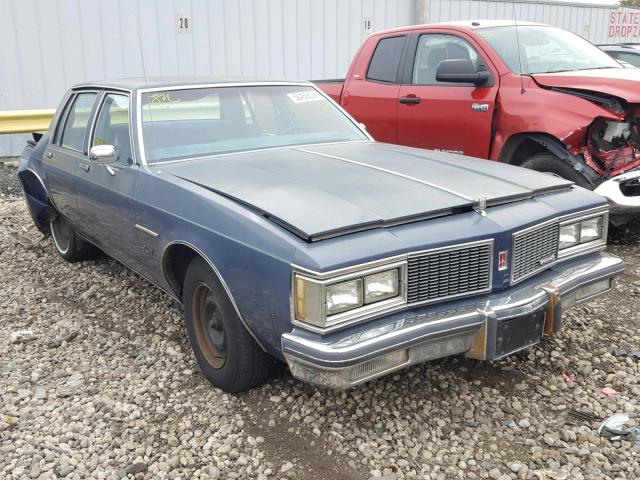 1G3AN69Y2EX433660 - 1984 OLDSMOBILE DELTA 88 R BLUE photo 1