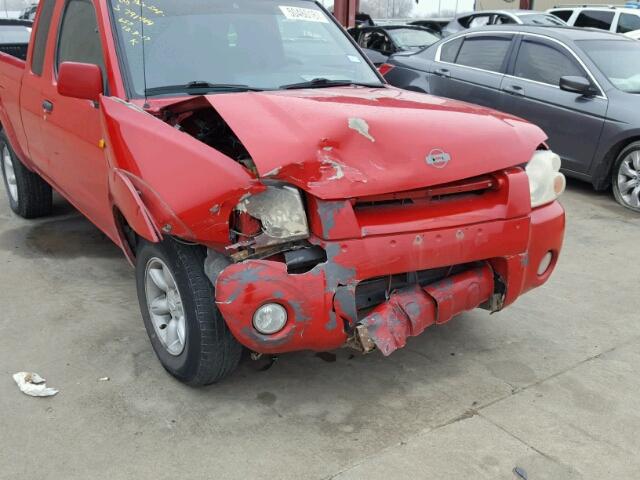 1N6DD26S81C343968 - 2001 NISSAN FRONTIER K RED photo 9