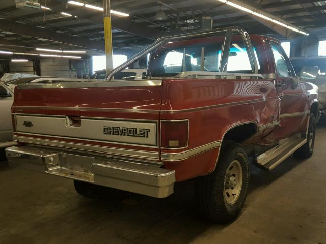 1GCEV14K3HS165971 - 1987 CHEVROLET V10 RED photo 4