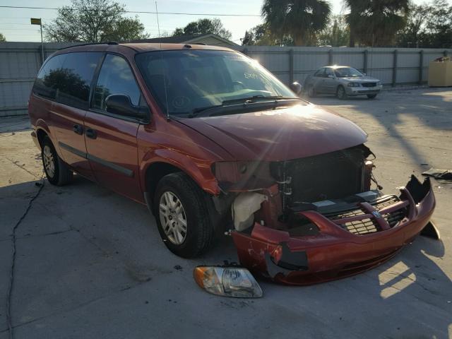 1D4GP24R66B611889 - 2006 DODGE GRAND CARA RED photo 1