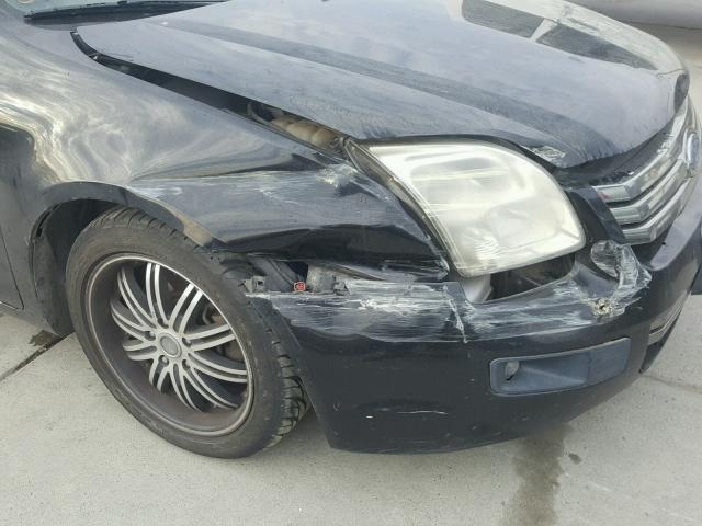 3FAHP07Z47R213469 - 2007 FORD FUSION SE BLACK photo 9