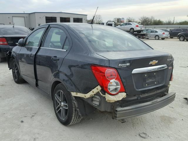 1G1JC5SB7E4117851 - 2014 CHEVROLET SONIC LT BLACK photo 3