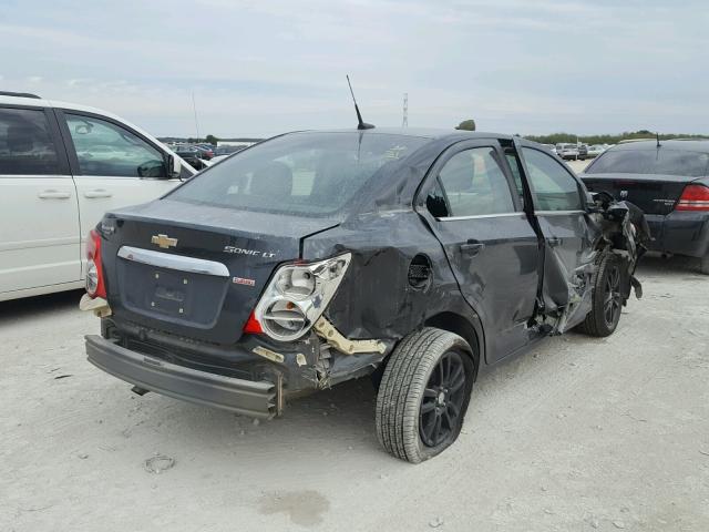 1G1JC5SB7E4117851 - 2014 CHEVROLET SONIC LT BLACK photo 4