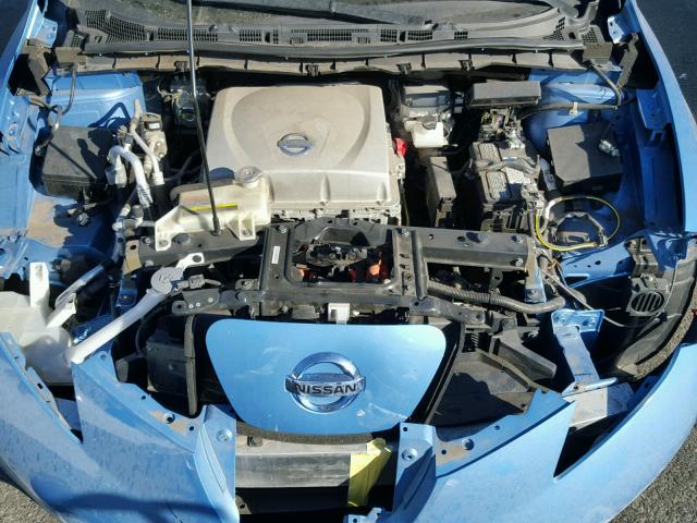 1N4AZ0CP1DC406270 - 2013 NISSAN LEAF S BLUE photo 7